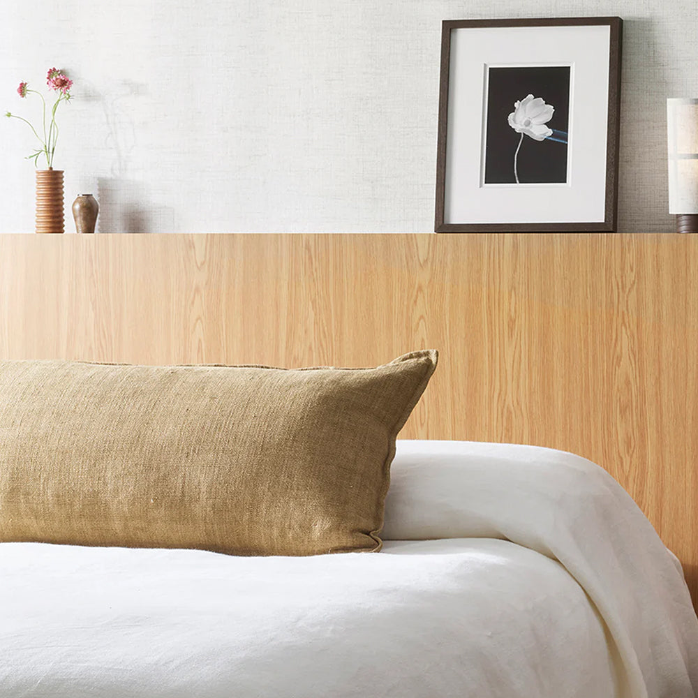 Flaxmill Linen Lodge Cushion - Fenugreek