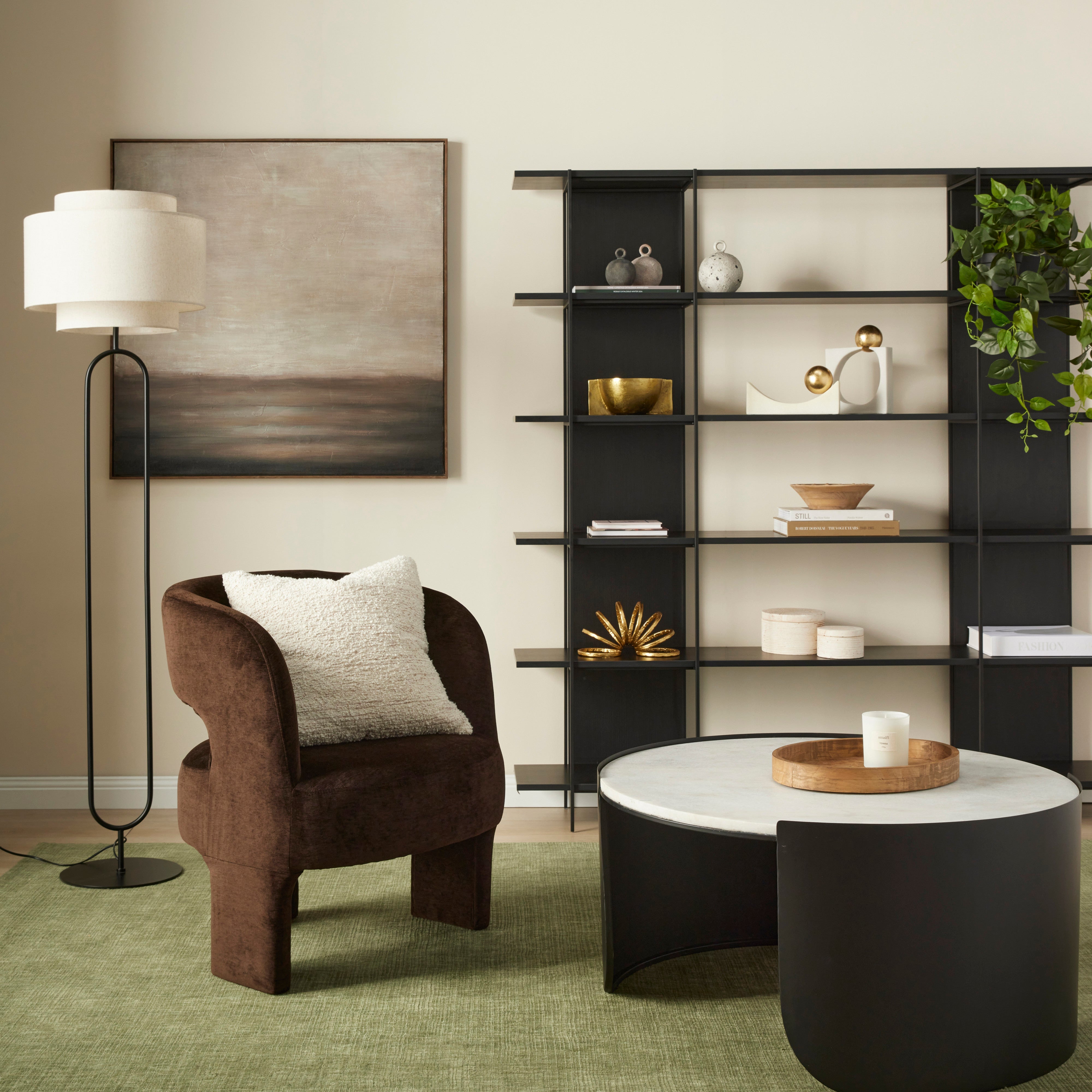 Form Armchair - Chocolate