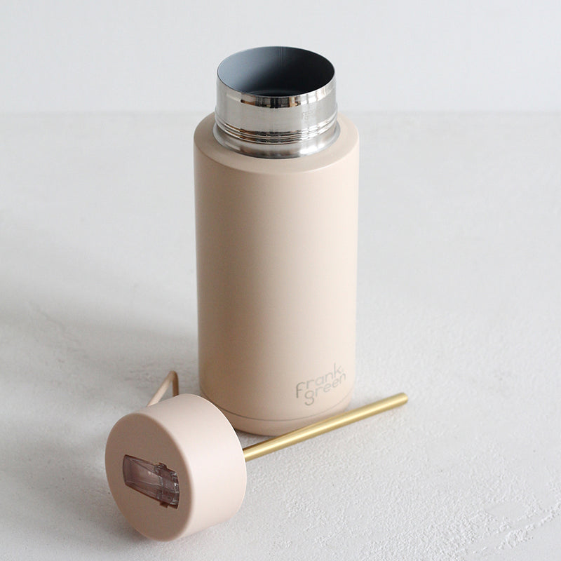 Frank Green Ceramic Reusable Bottle - Soft Stone 1L