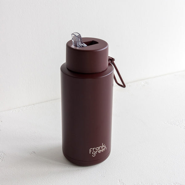 Frank Green Ceramic Reusable Bottle - Chocolate 1L