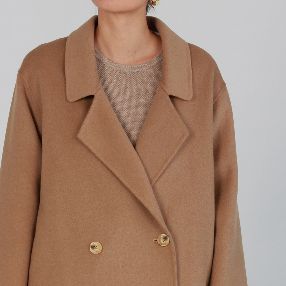 Genevieve Wool Coat - Caramel