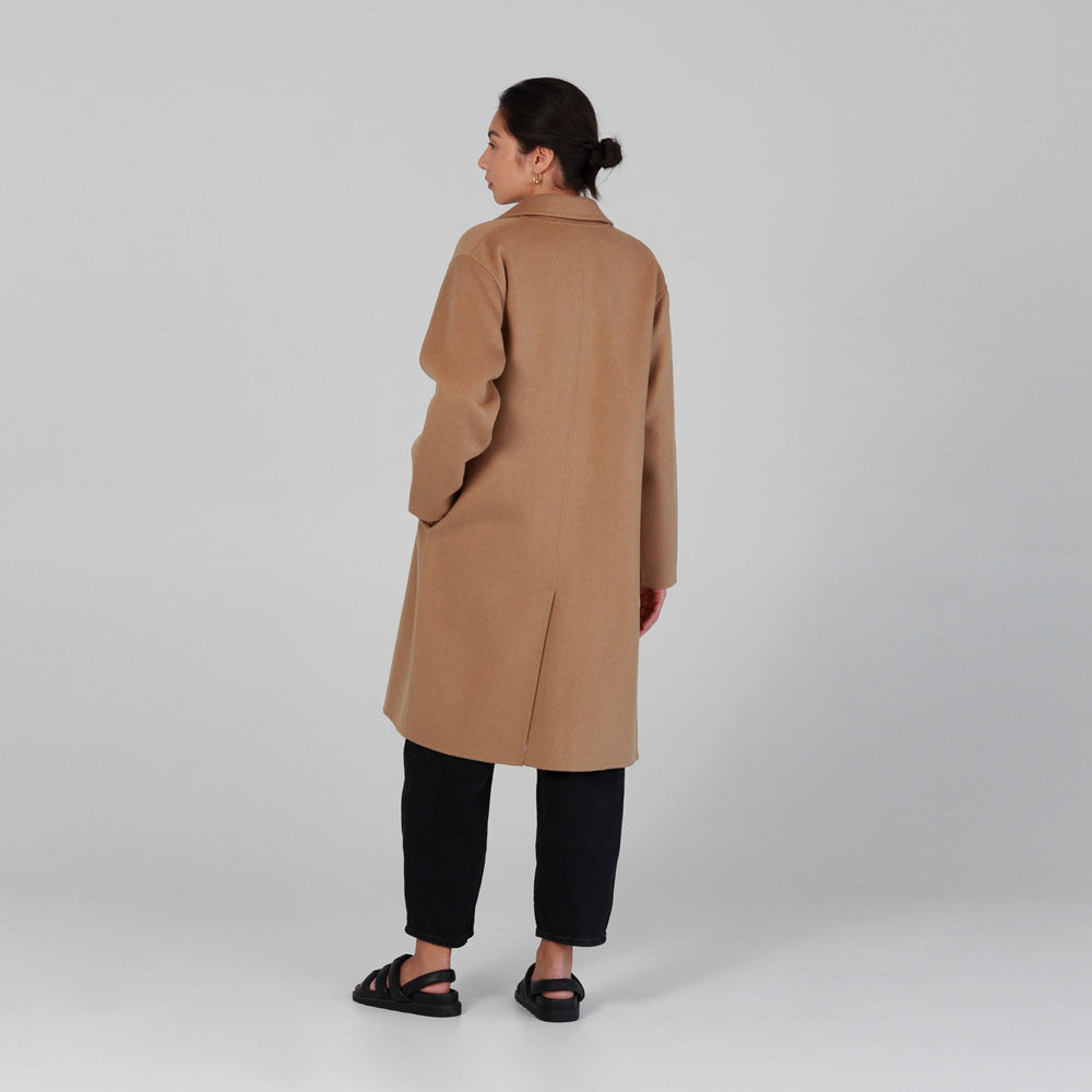 Genevieve Wool Coat - Caramel