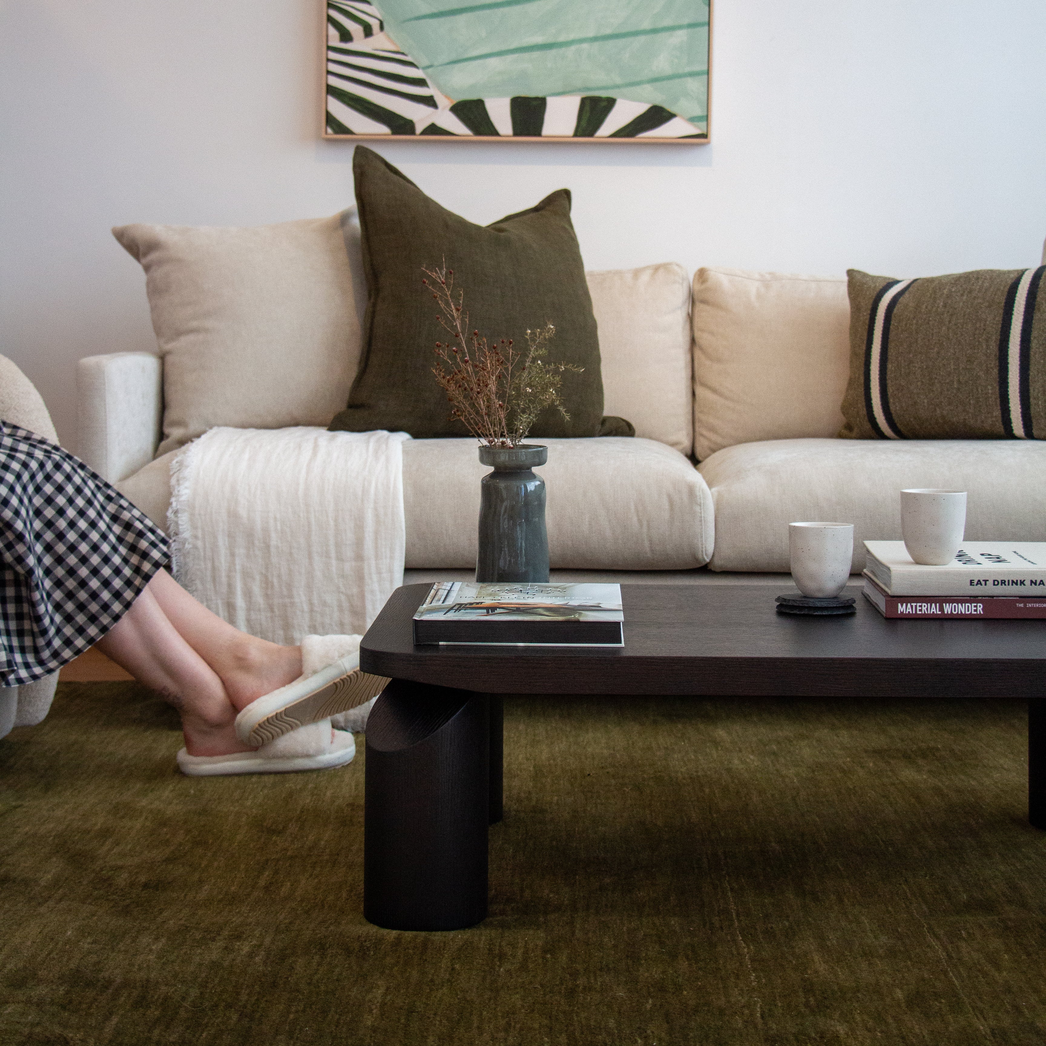 George Coffee Table - Black, 120cm