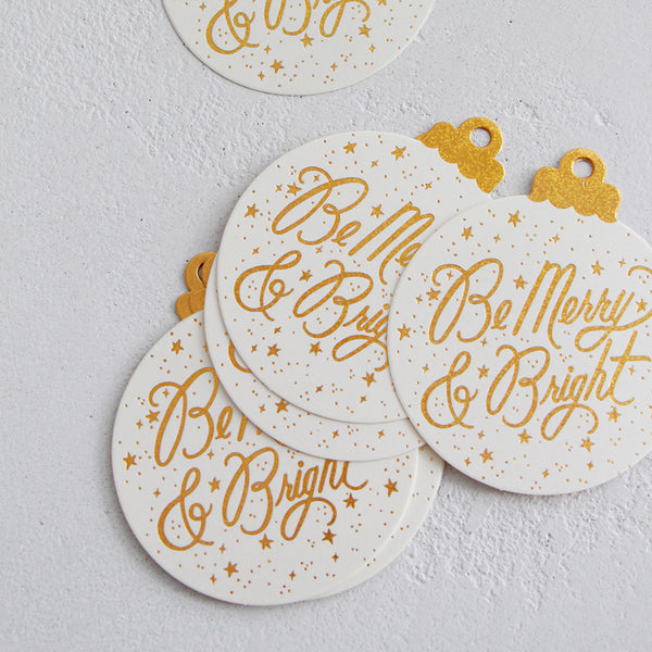 Gift Tags - Be Merry and Bright (set of 8)