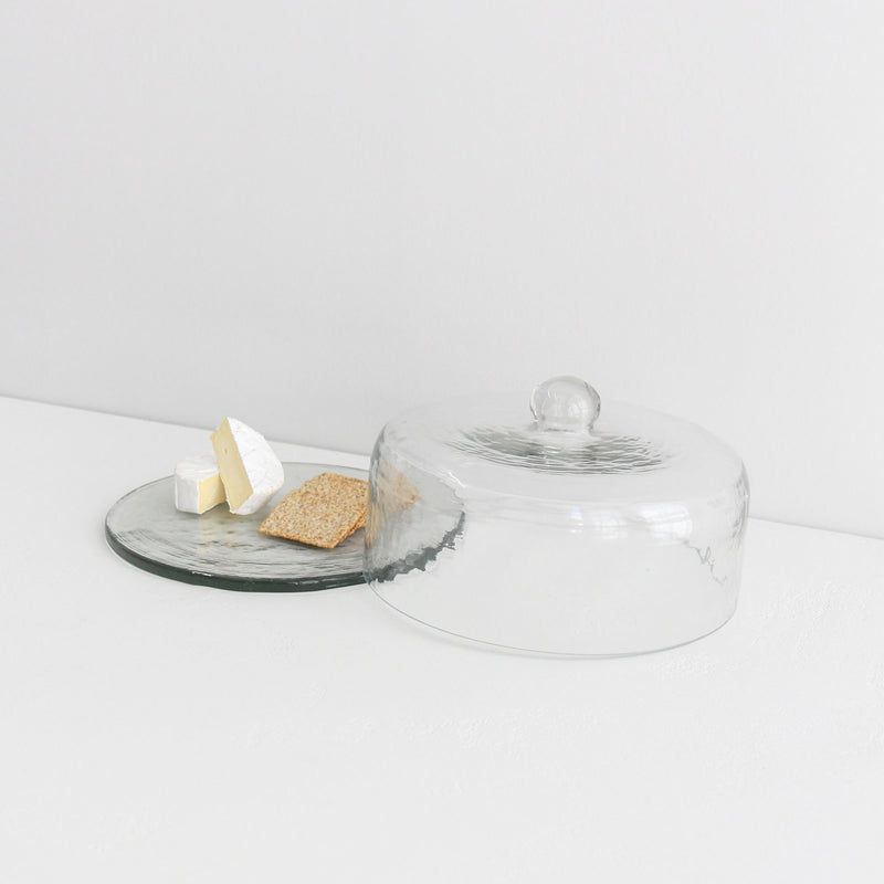 Glass Cake Dome with Base - Clear