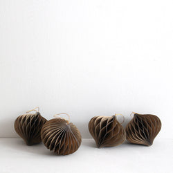 Hanging Christmas Decoration - Tulip - Soft Gold (Set of 4)