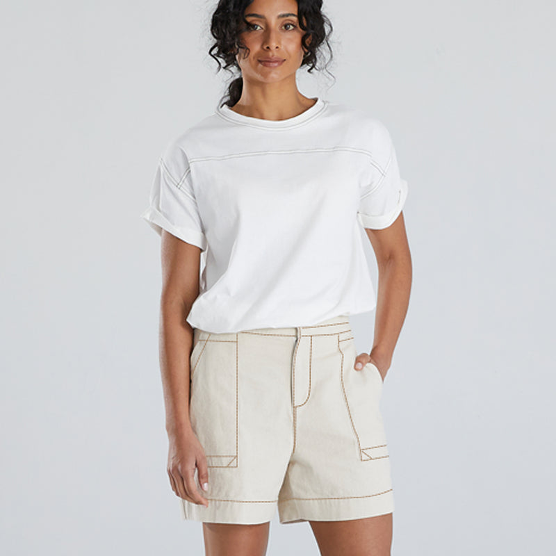 Hannah Shorts - Ecru