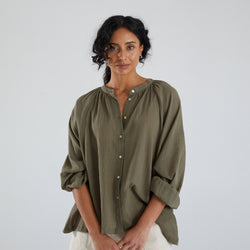 Hazel Blouse - Khaki