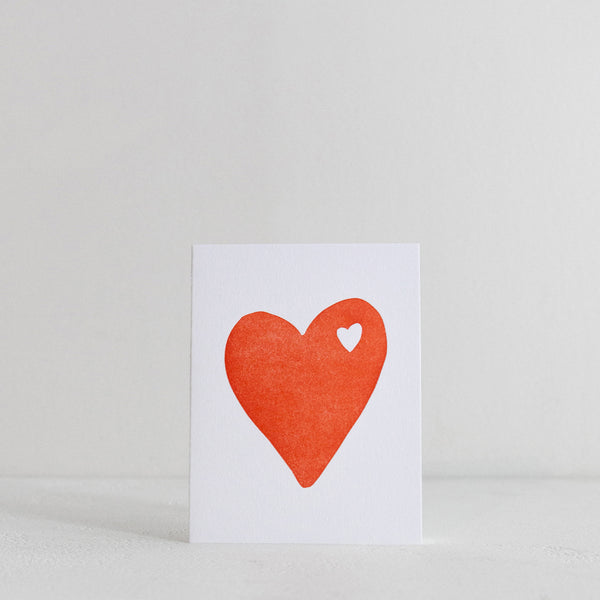 Big Hearted Greeting Card - Red