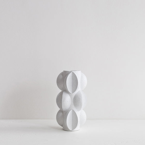 Hewitt Resin Vase - White