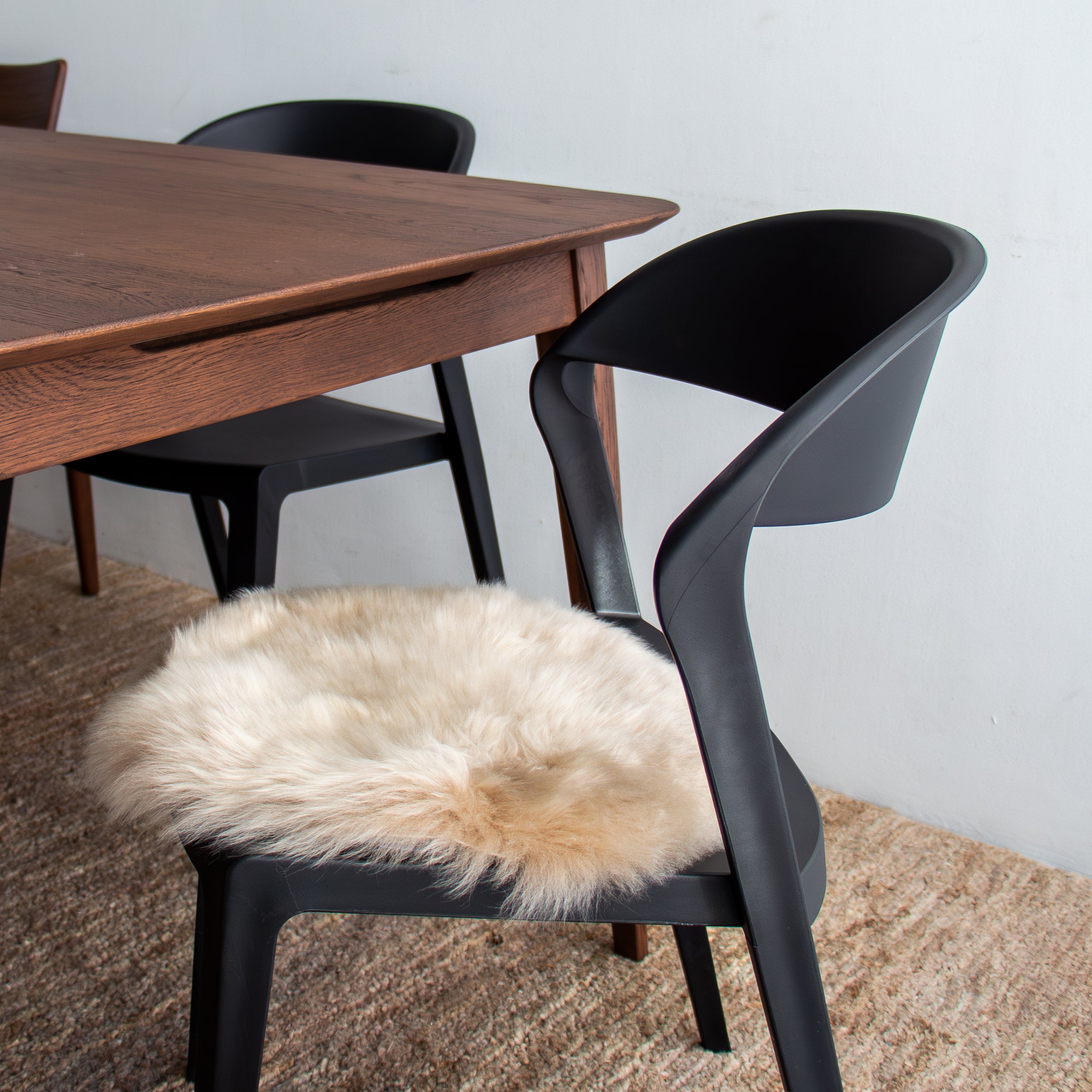 Round Sheepskin Pad Nappa