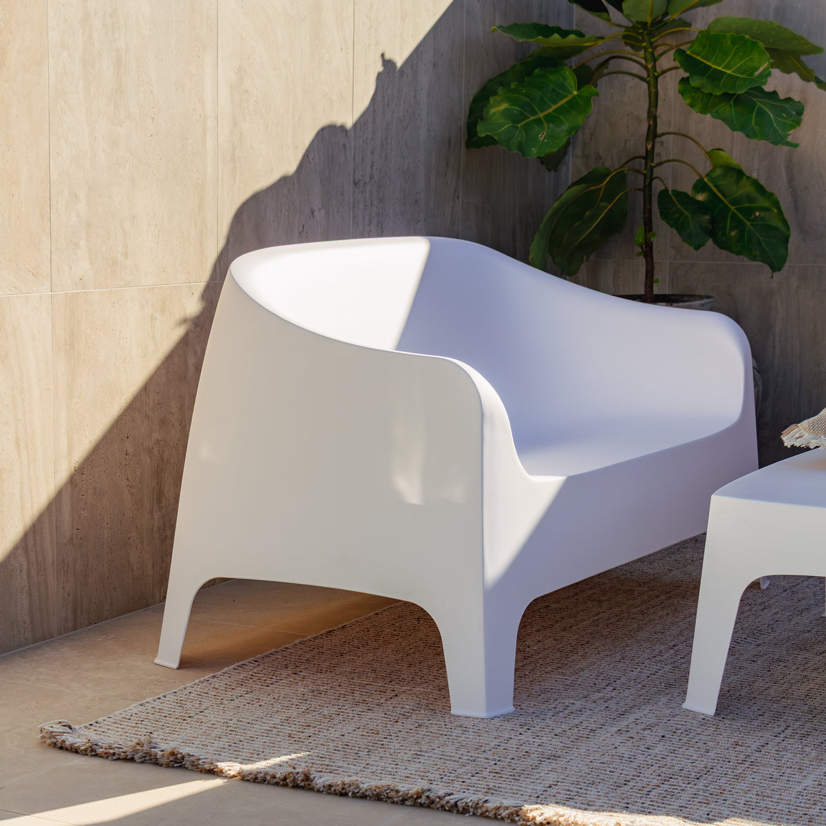 Snug 2 Seater Sofa - White
