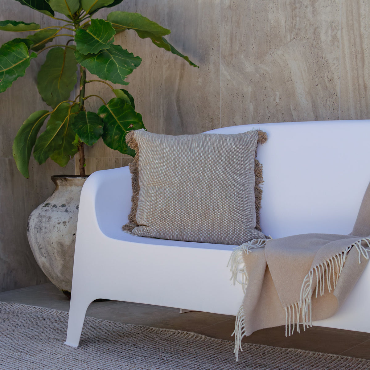 Snug 2 Seater Sofa - White