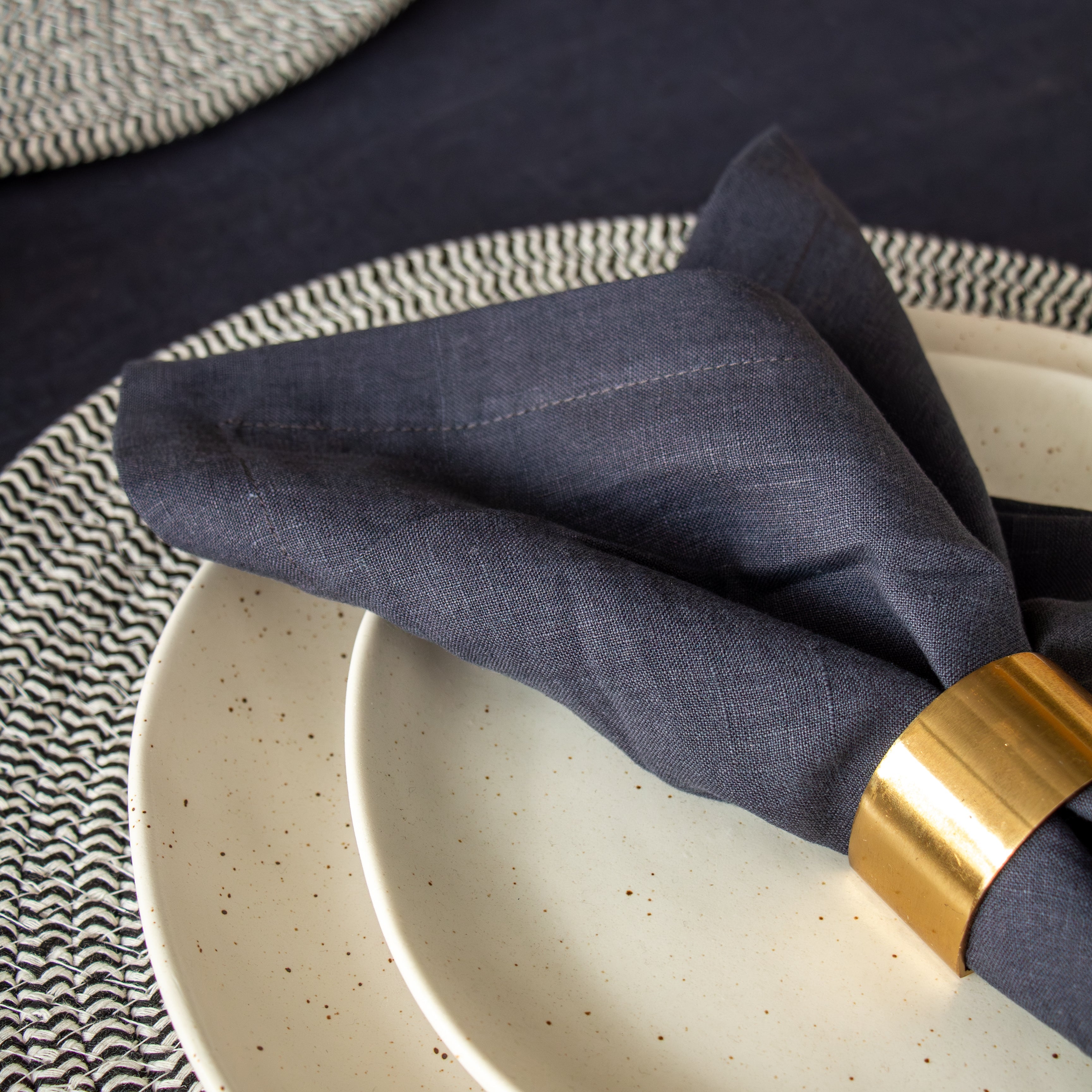 Linen Napkins - Ink (set of 4)