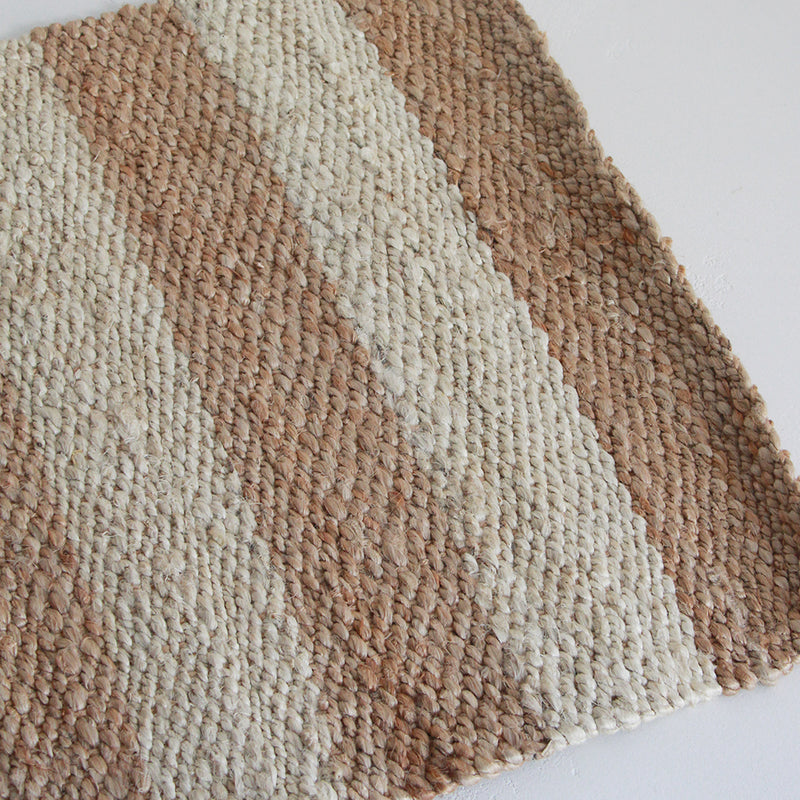 Jute Entrance Mat - Natural Stripe