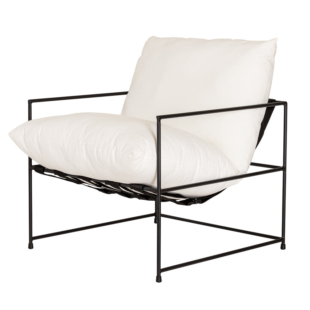 Kara Swing Chair - Natural White