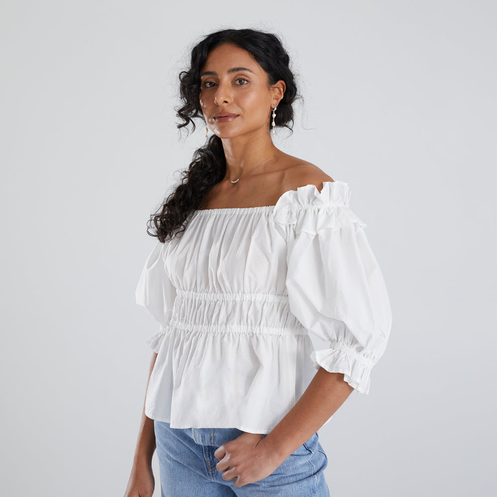 Karla Blouse - Ecru