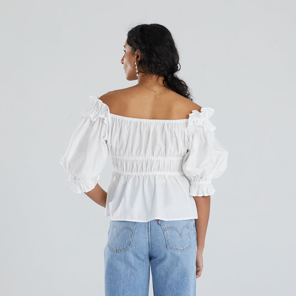 Karla Blouse - Ecru
