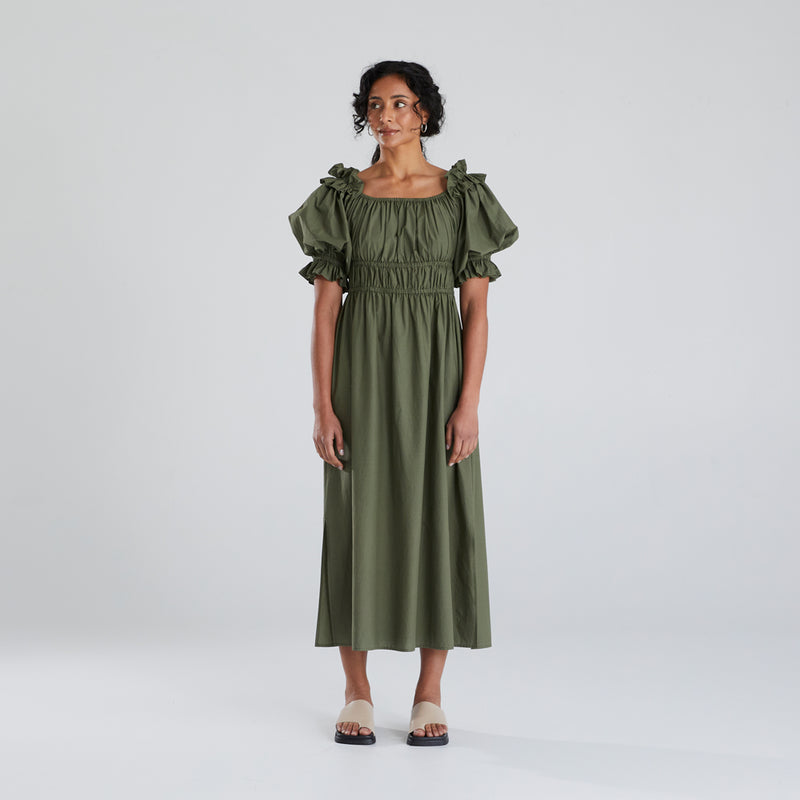 Karla Dress - Khaki