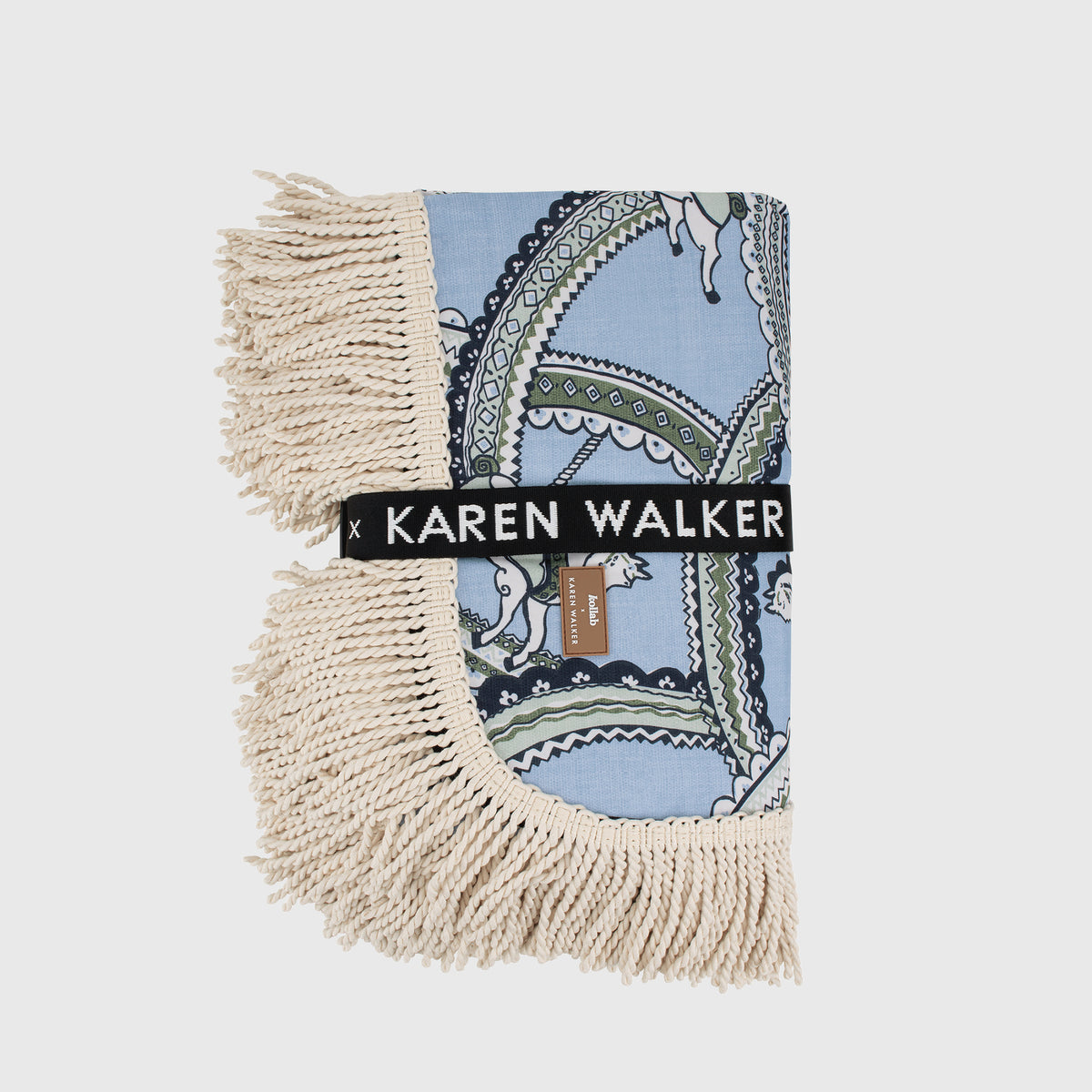 Karen Walker Fringed Picnic Mat - Carousel