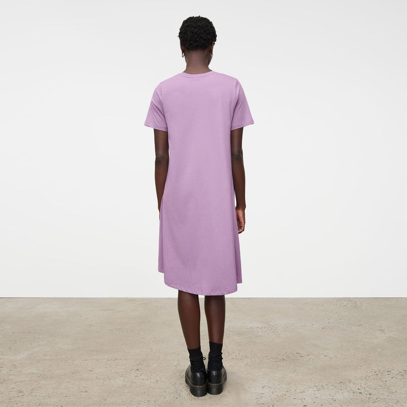 Classic A-Line Tee Dress - Lavender