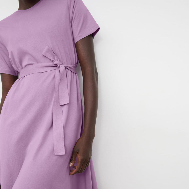 Classic A-Line Tee Dress - Lavender