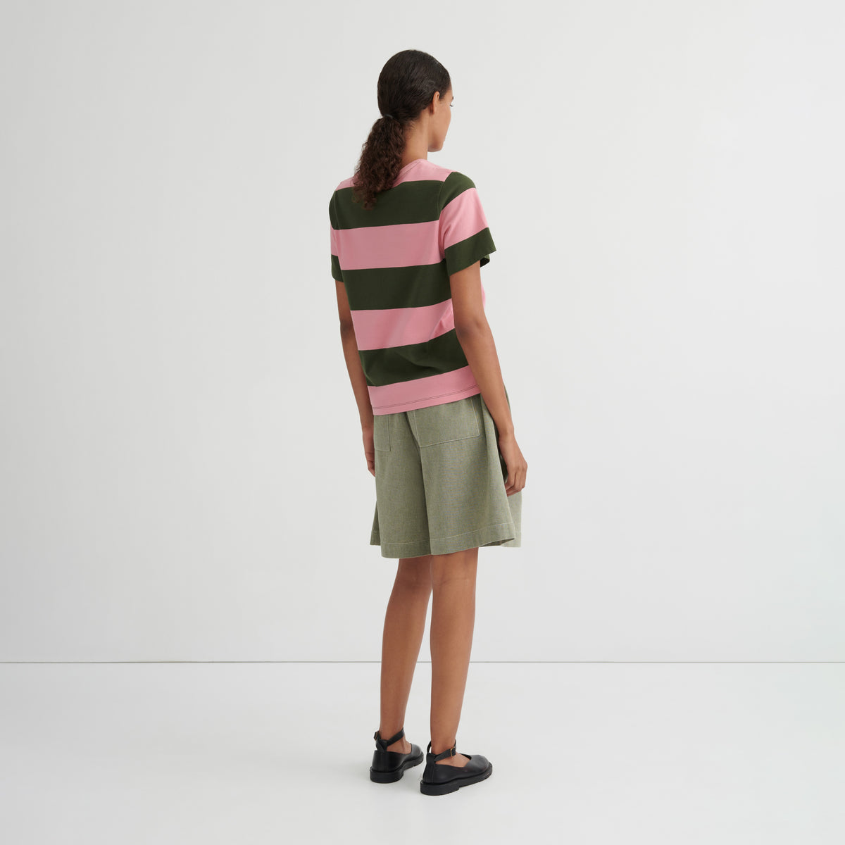 Classic tee - Begonia Stripe