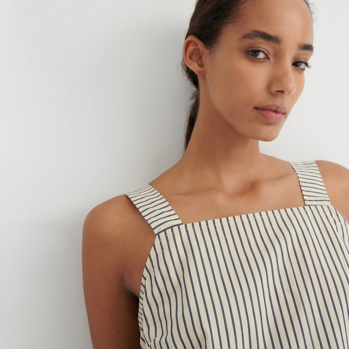Elle Top - Ecru Stripe