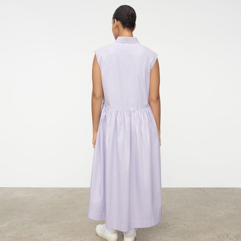 Jamie Dress - Lilac Stripe