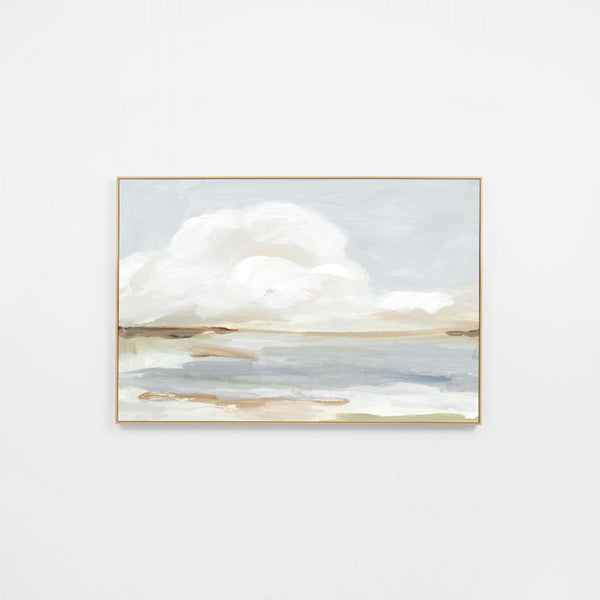 Lakeside Study Framed Canvas- Haze