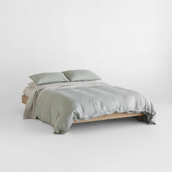 A&C Flax Linen Duvet Cover - Laurel
