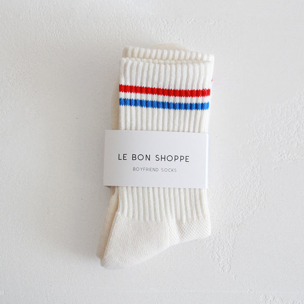 Boyfriend Socks - Milk