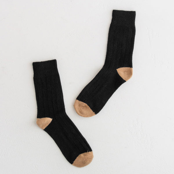 Le Bon Shoppe Cashmere Socks - Black