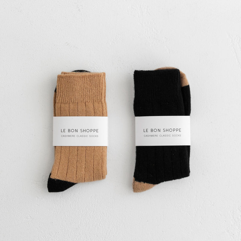 Le Bon Shoppe Cashmere Socks - Black