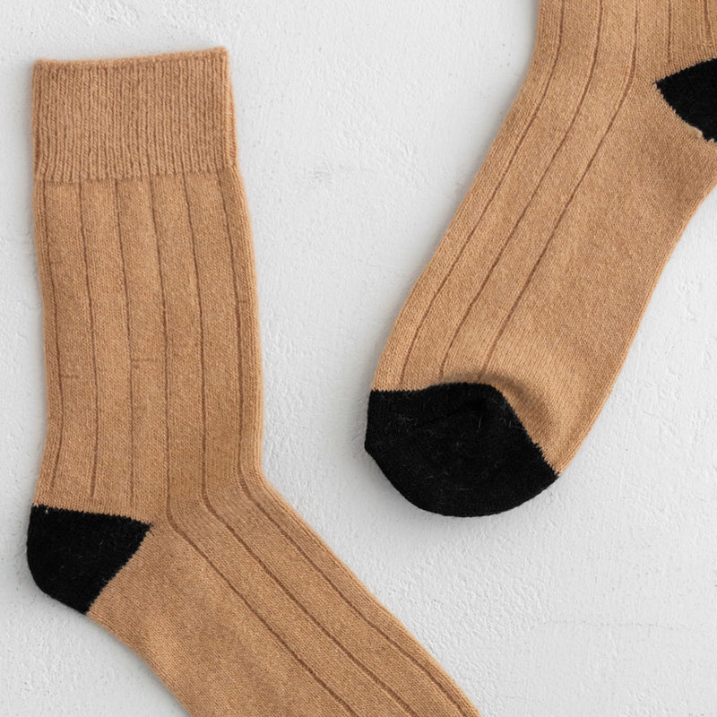 Le Bon Shoppe Cashmere Socks - Camel