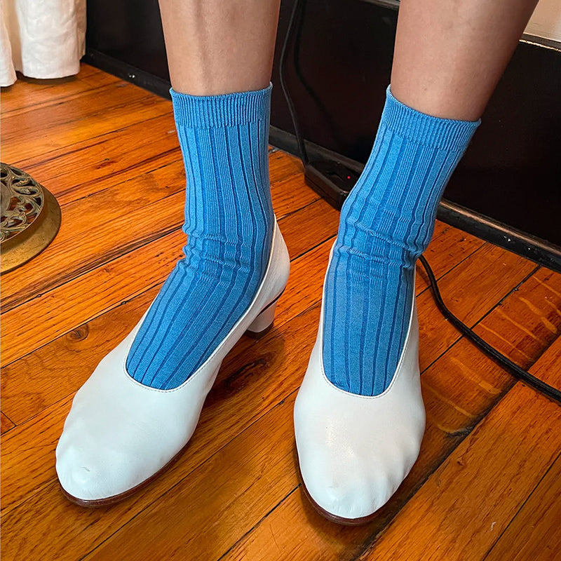 Her Socks - Electric Blue