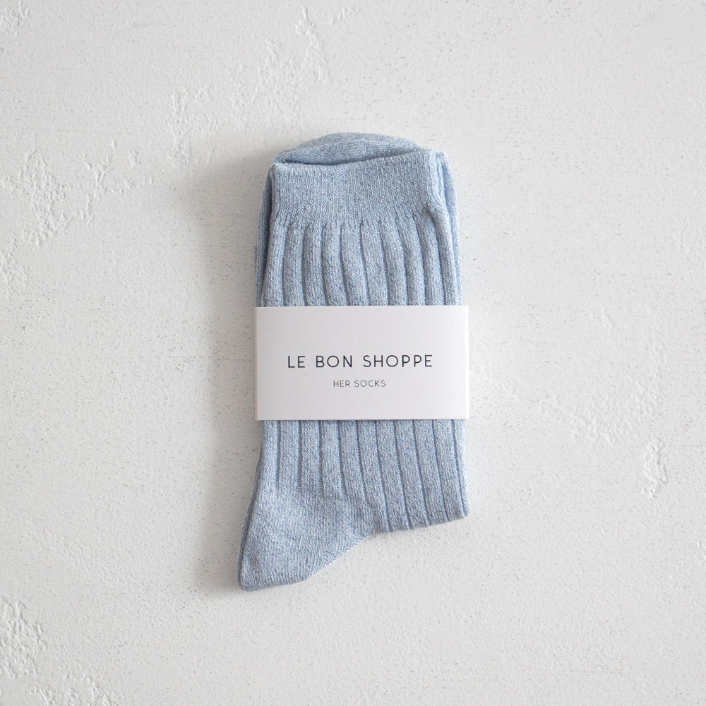 Her Socks Lurex - Morning Mist