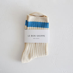 Her Varsity Socks - Blue