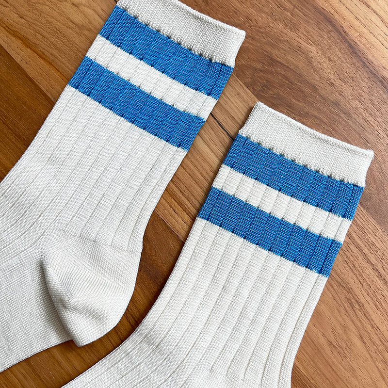 Her Varsity Socks - Blue