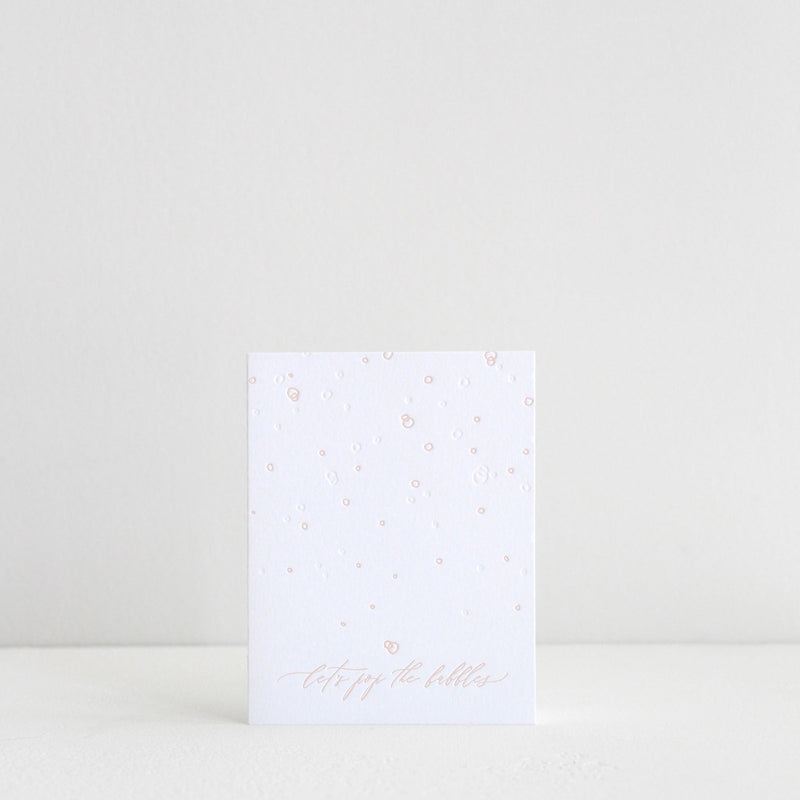Let's Pop The Bubbles - Greeting Card