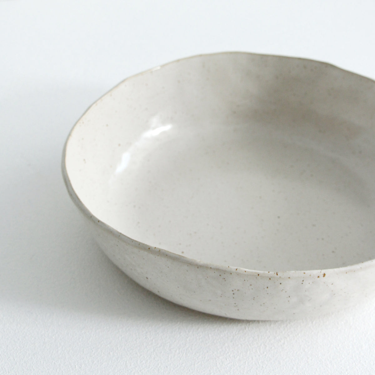 Wide Serving Bowl - Satin White