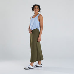 Lily Bias Skirt -  Khaki