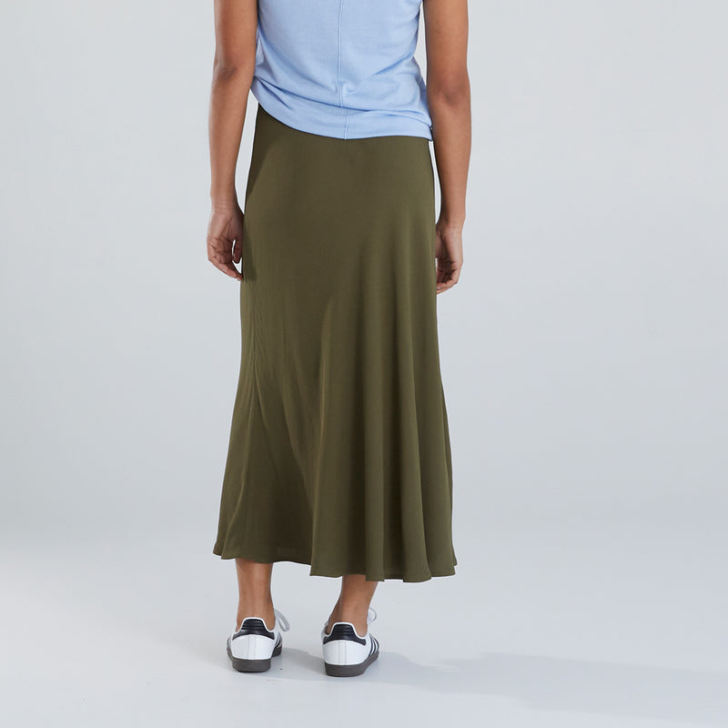 Lily Bias Skirt -  Khaki