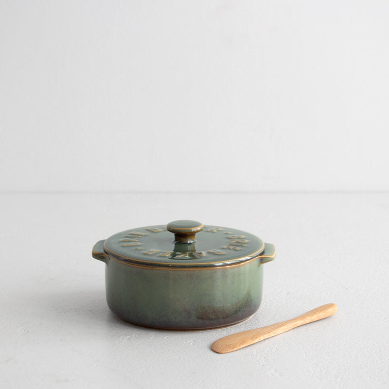 Loire Cer Brie Baker - Olive