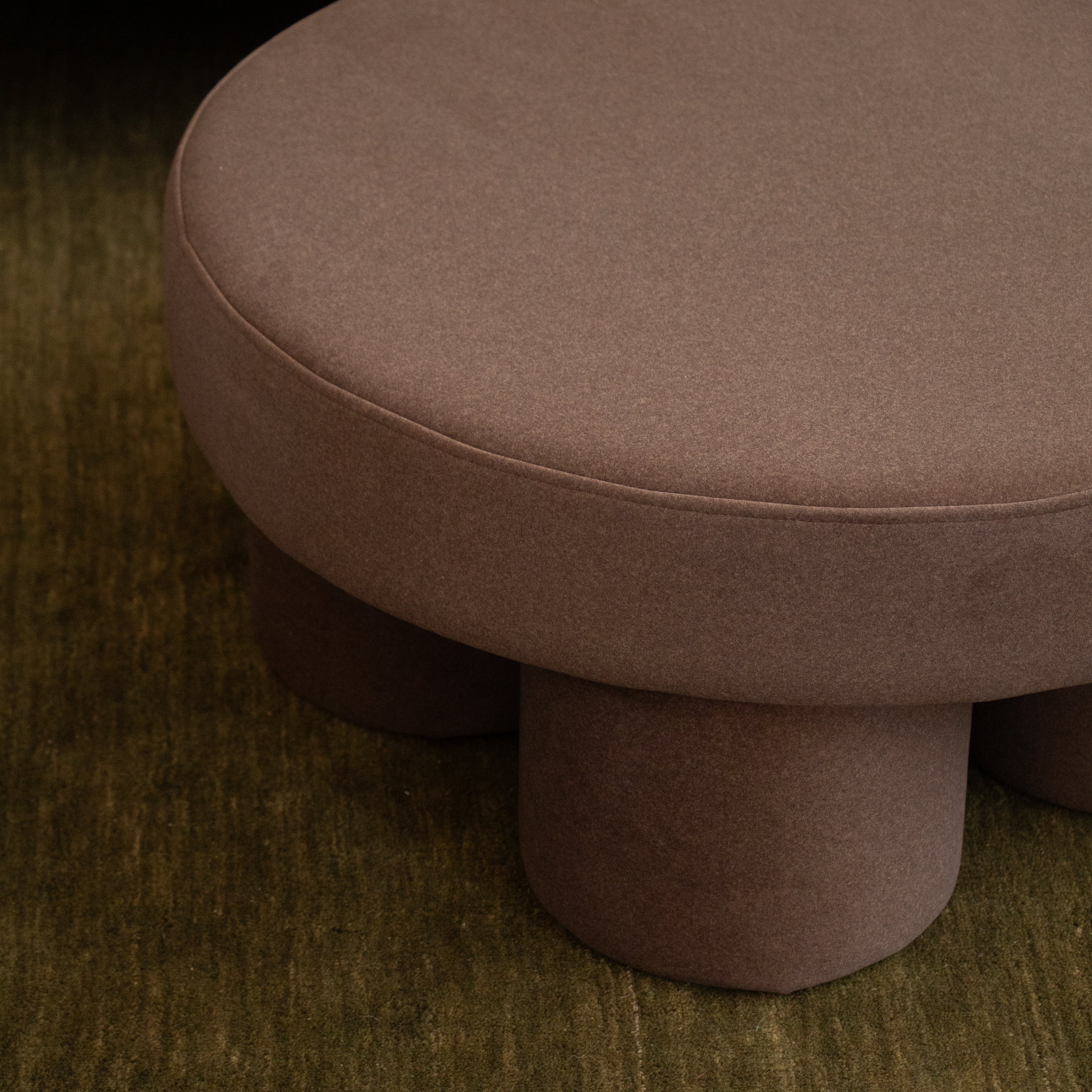 Lume Ottoman - Chocolate