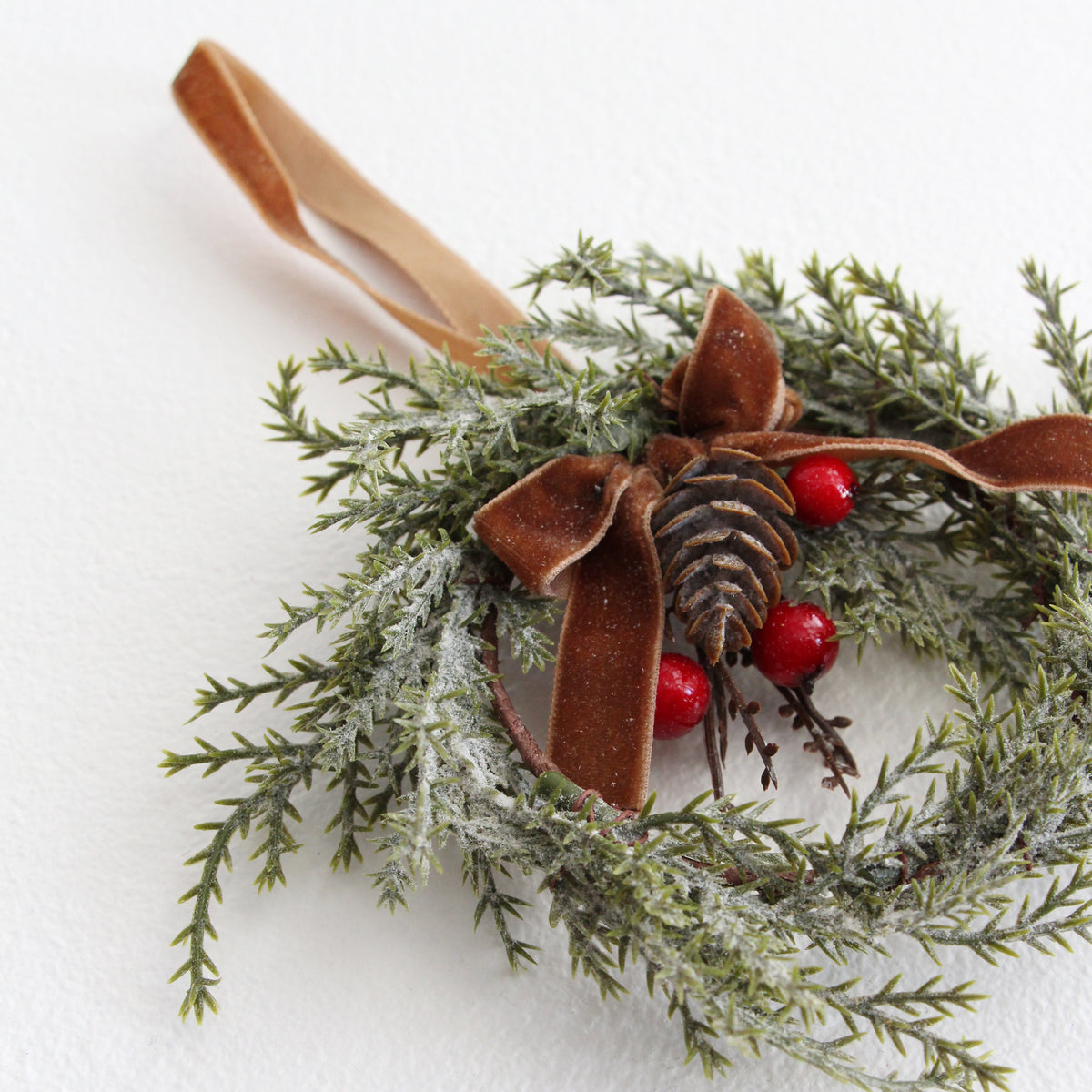 Woodland Mini Wreath - Tobacco