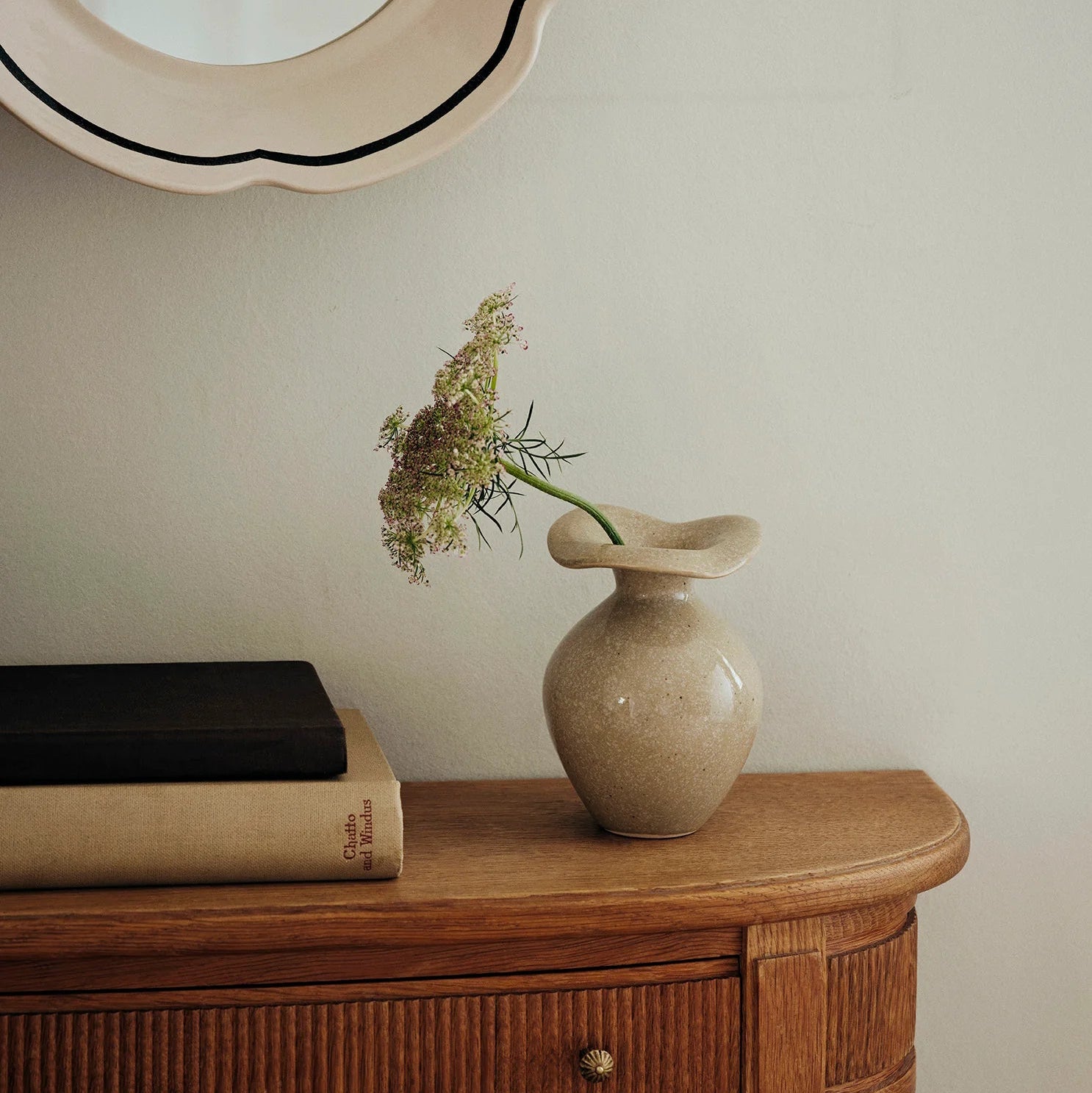 Florentina Vase - Mini, Glossy Beige