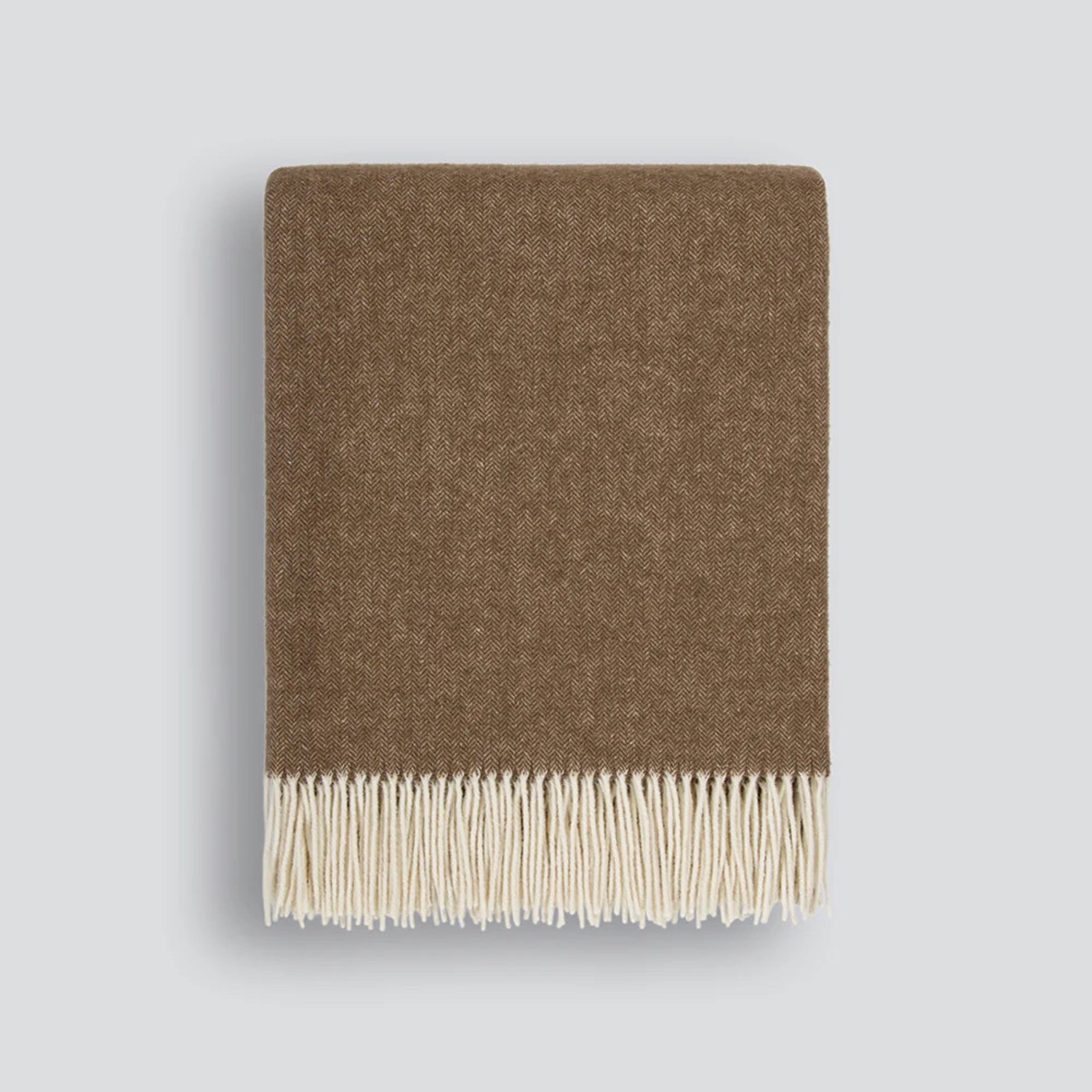 Mosman Merino Throw - Coffee