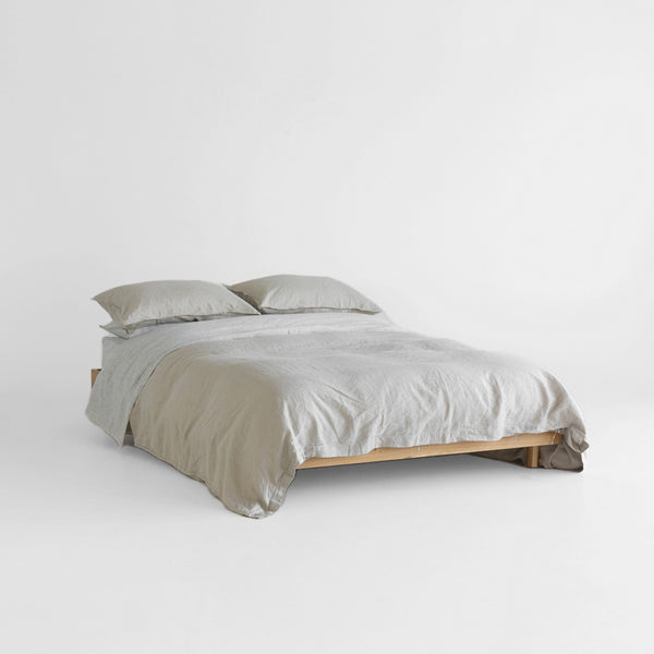 A&C Flax Linen Duvet Cover - Natural