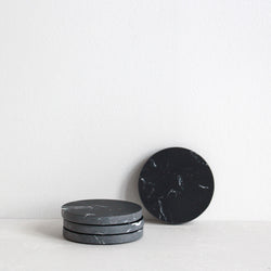 Nero Marble Coasters - Set of 4